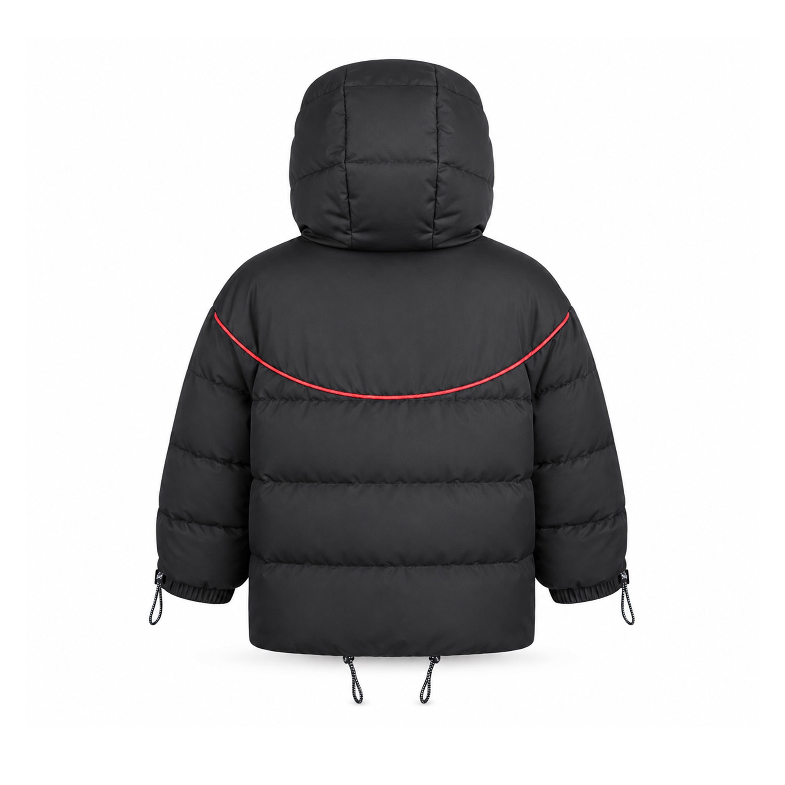 Black Winter Puffer Coat | Lilune Outerwear