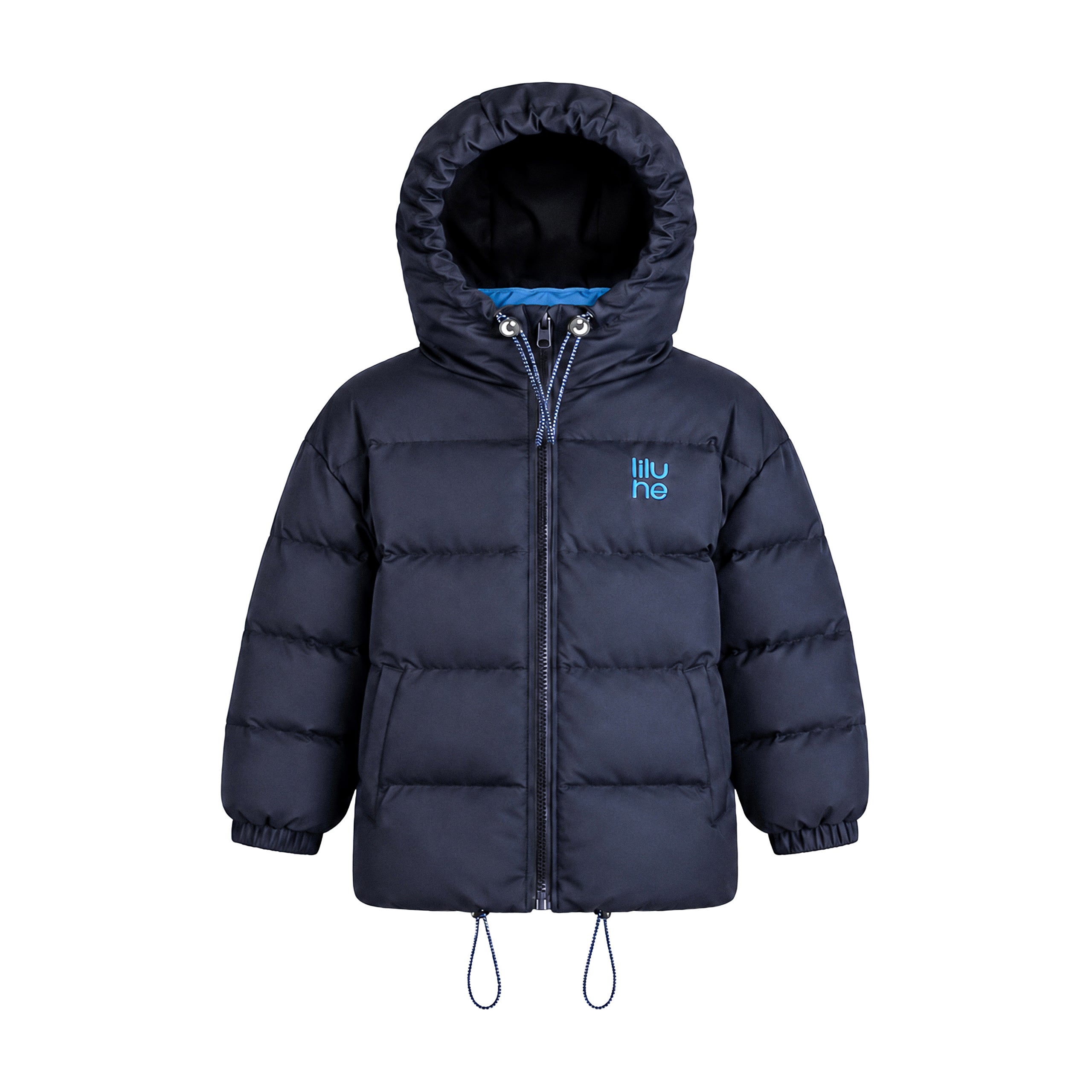 Navy Winter Puffer Coat | Lilune Outerwear