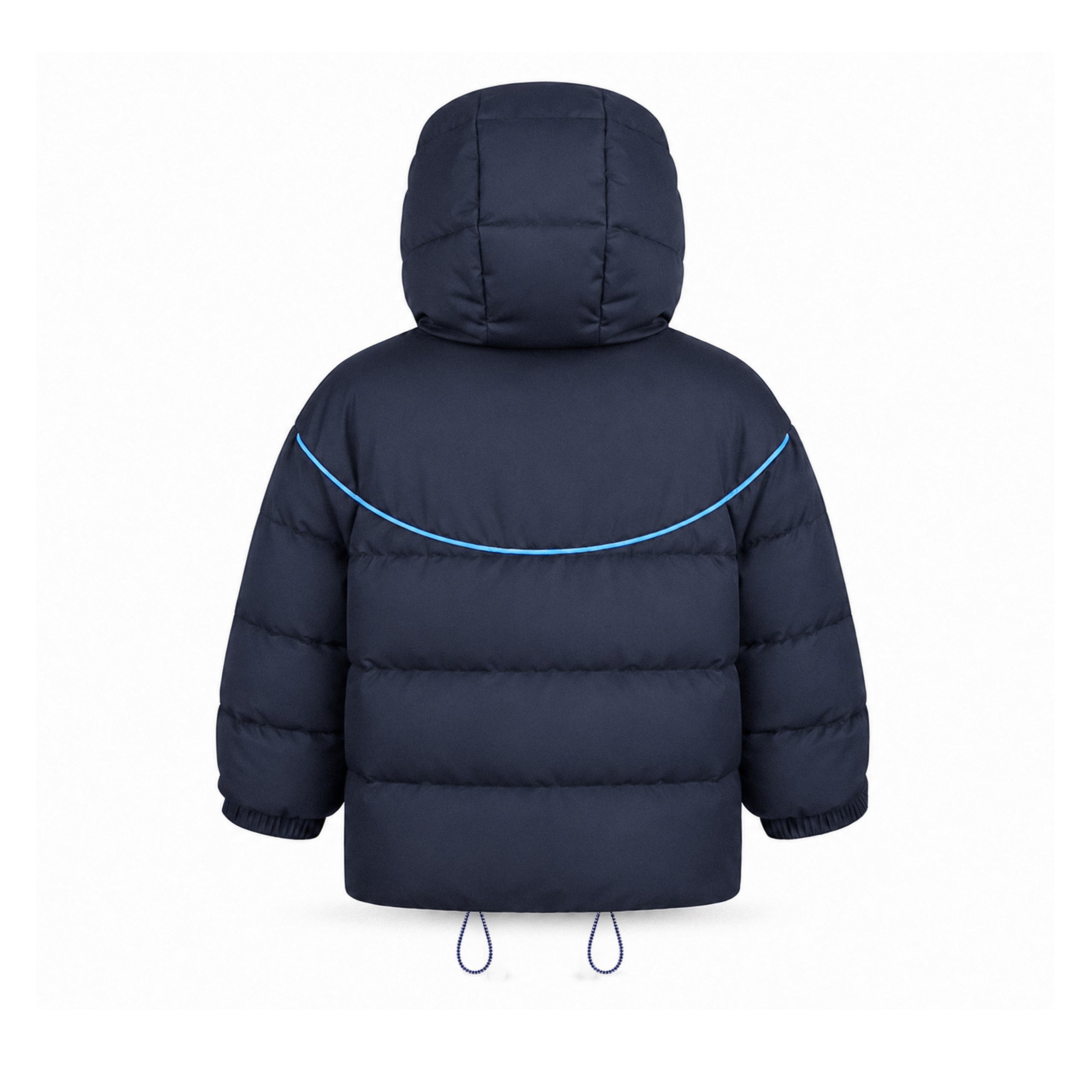 Navy Winter Puffer Coat | Lilune Outerwear