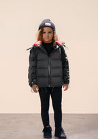 Black Winter Puffer Coat | Lilune Outerwear